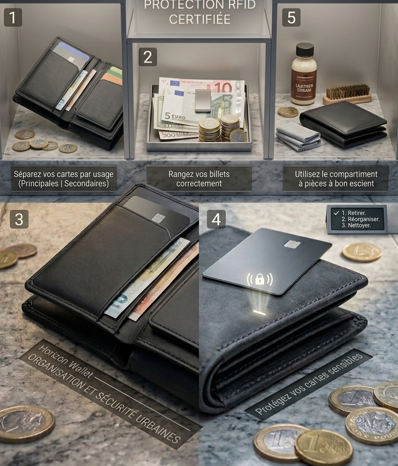 5 astuces pour organiser vos cartes et billets sans encombrer votre portefeuille