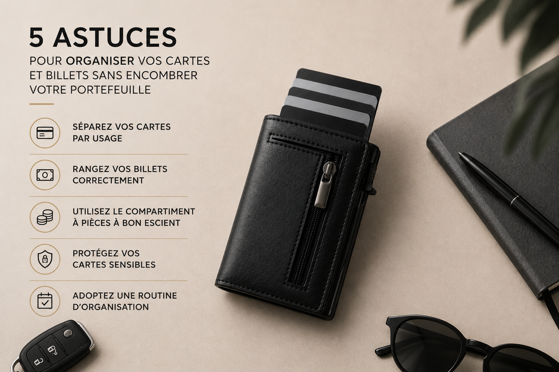 5 astuces pour organiser vos cartes et billets sans encombrer votre portefeuille